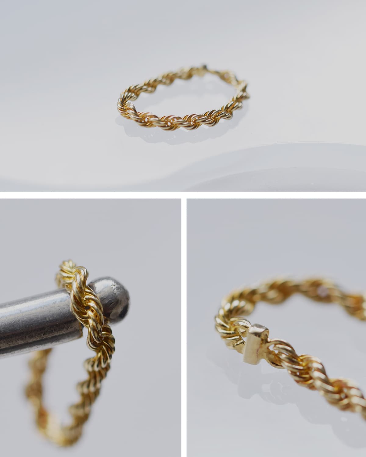 OCUCCI jewelry(オクチジュエリー)ロープゴールドリング ojrg2610