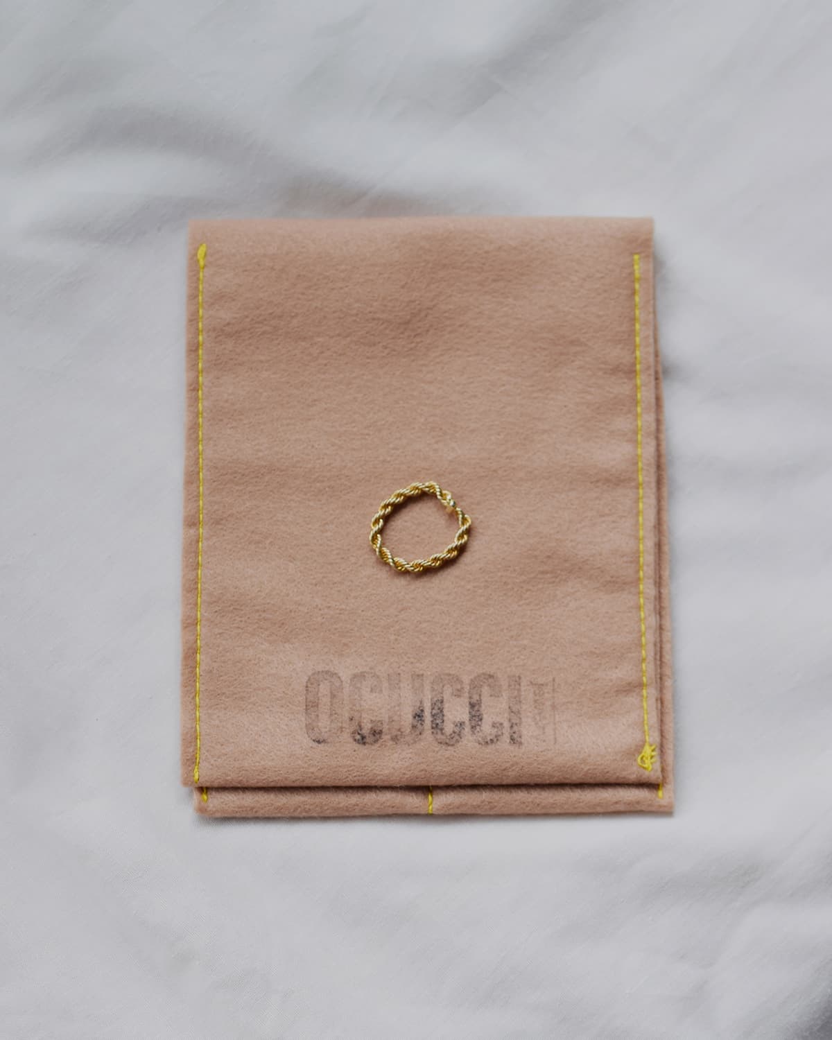 OCUCCI jewelry(オクチジュエリー)ロープゴールドリング ojrg2610