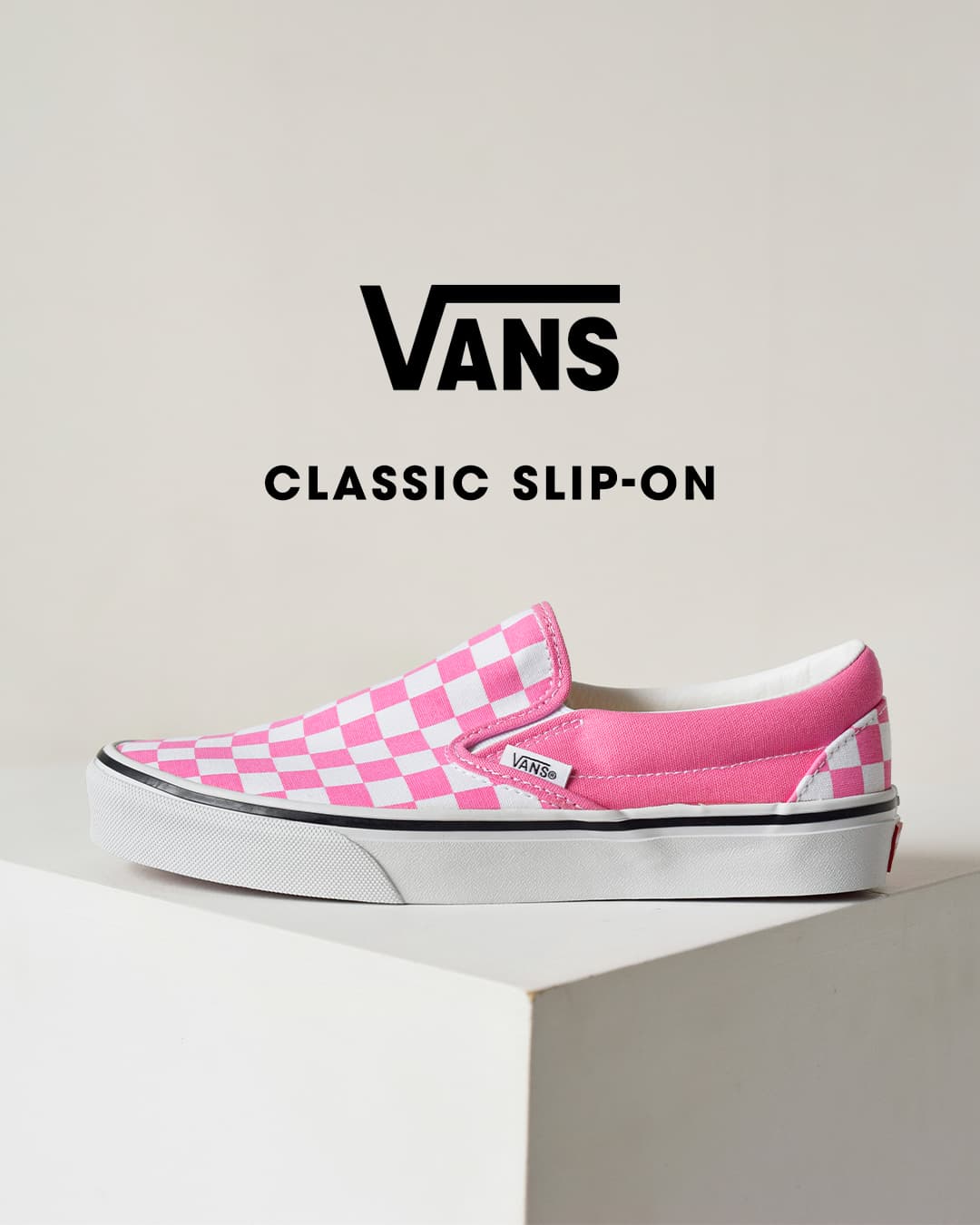 Vans(ヴァンズ)クラシック スリッポン チェッカーボード スニーカー Classic Slip-On cl-slip-on-same1