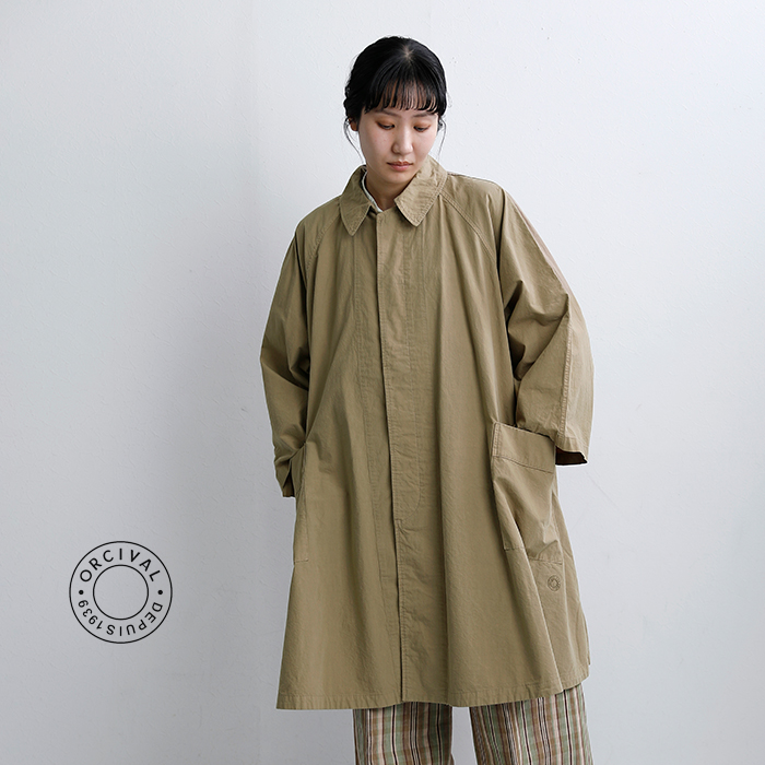 ORCIVAL(オーチバル・オーシバル)コットンAラインラグランコートor-a0779gdp