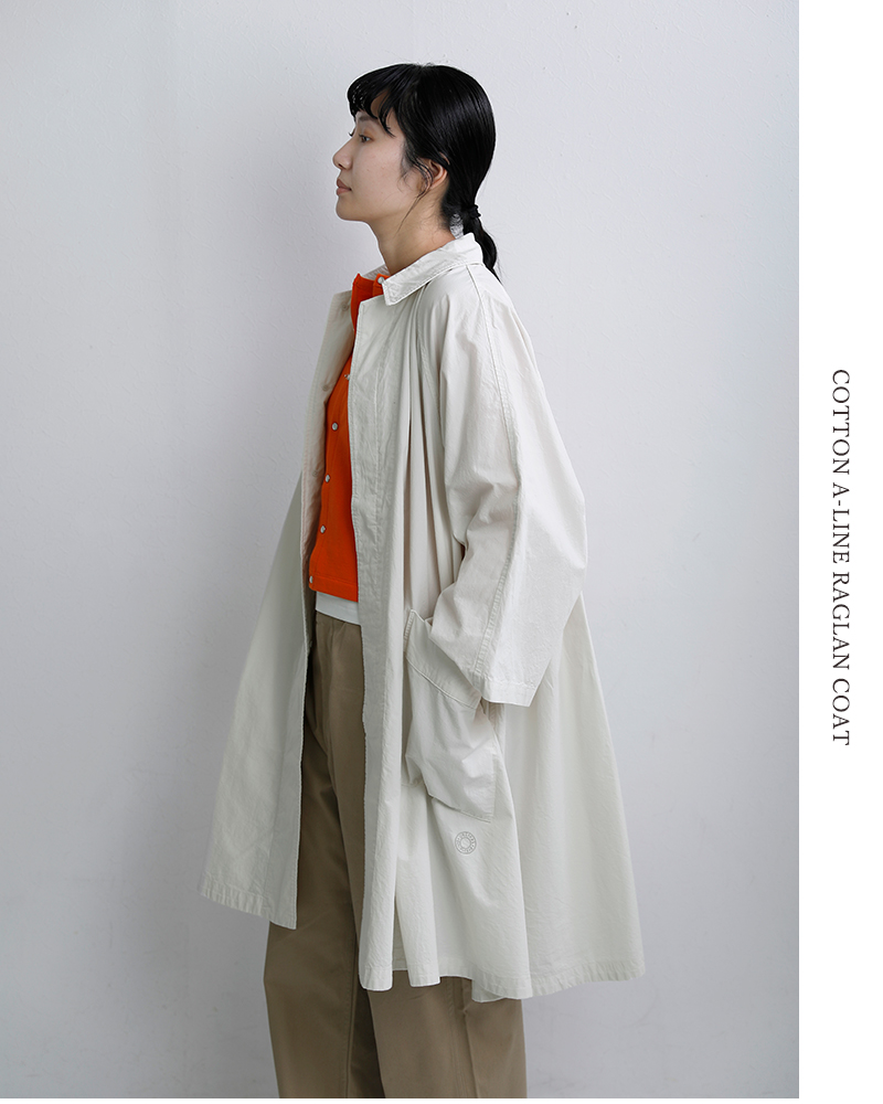 ORCIVAL(オーチバル・オーシバル)コットンAラインラグランコートor-a0779gdp