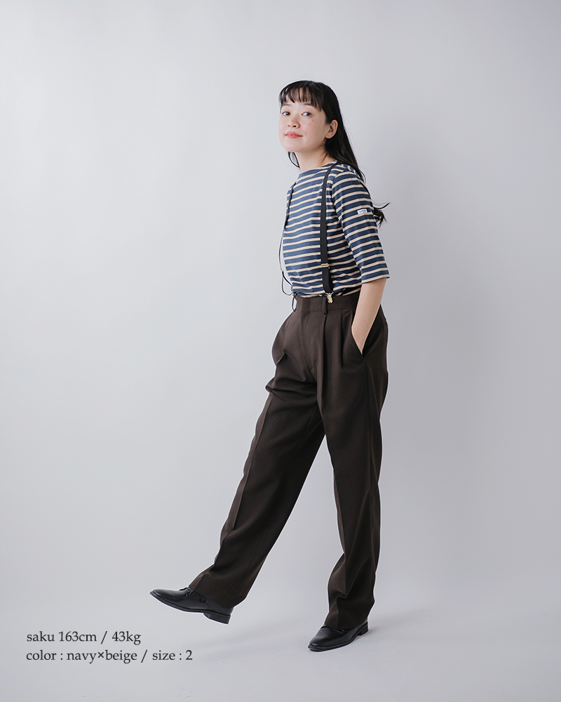 ORCIVAL(オーチバル・オーシバル)40/2ジャージー ボートネック ハーフスリーブ プルオーバー or-c0136bfj-26ss