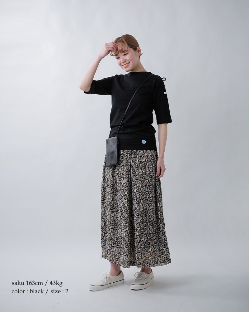 ORCIVAL(オーチバル・オーシバル)40/2ジャージー ボートネック ハーフスリーブ プルオーバー or-c0136bfj-26ss