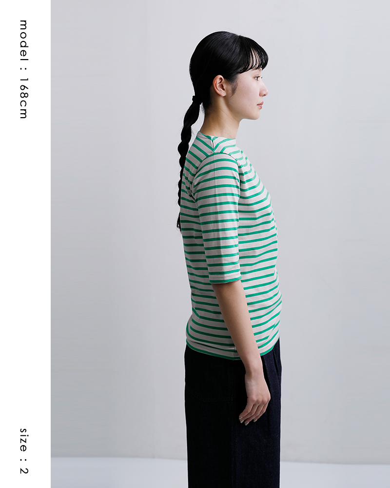 ORCIVAL(オーチバル・オーシバル)40/2ジャージー ボートネック ハーフスリーブ プルオーバー or-c0136bfj-26ss