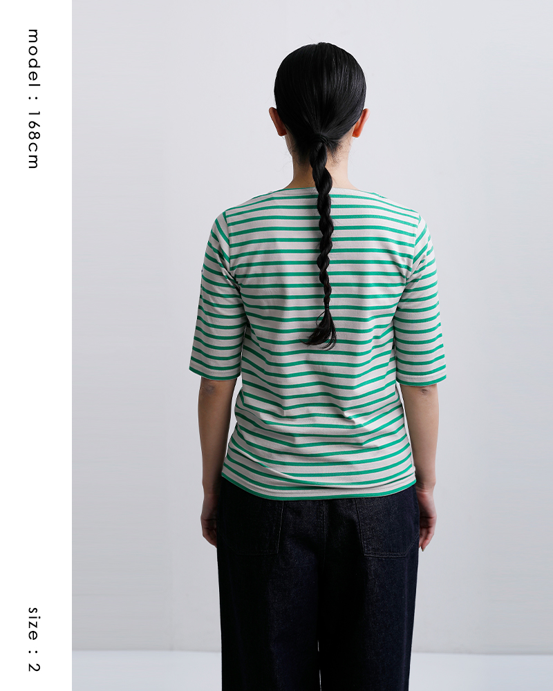 ORCIVAL(オーチバル・オーシバル)40/2ジャージー ボートネック ハーフスリーブ プルオーバー or-c0136bfj-26ss