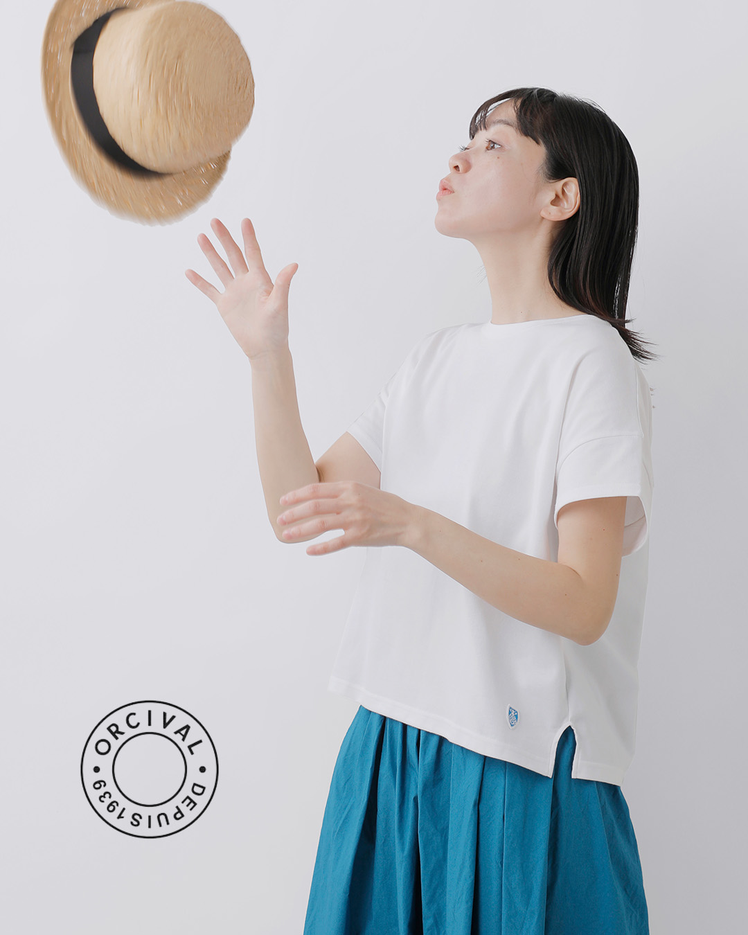 ORCIVAL40/2ジャージー ボートネック ショートスリーブ プルオーバー or-c0335bfj-26ss