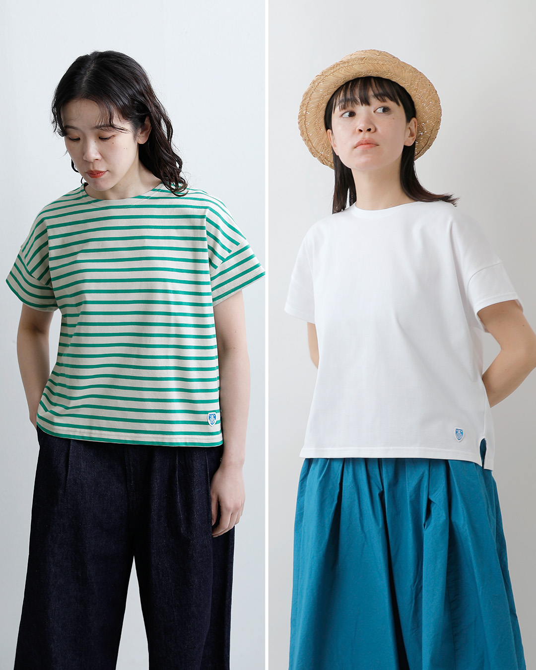 ORCIVAL40/2ジャージー ボートネック ショートスリーブ プルオーバー or-c0335bfj-26ss