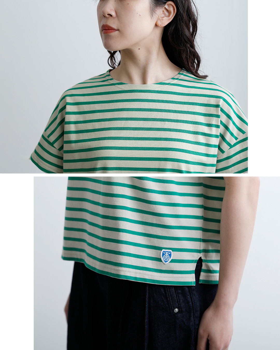 ORCIVAL40/2ジャージー ボートネック ショートスリーブ プルオーバー or-c0335bfj-26ss