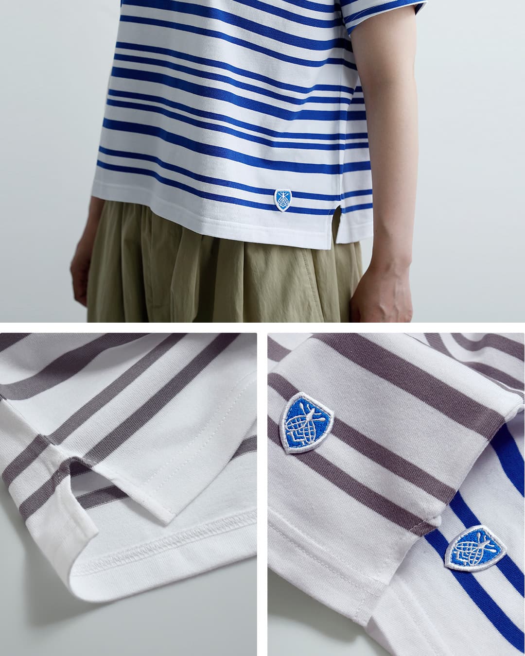 ORCIVAL40/2ジャージー ボートネック ショートスリーブ プルオーバー or-c0335lob