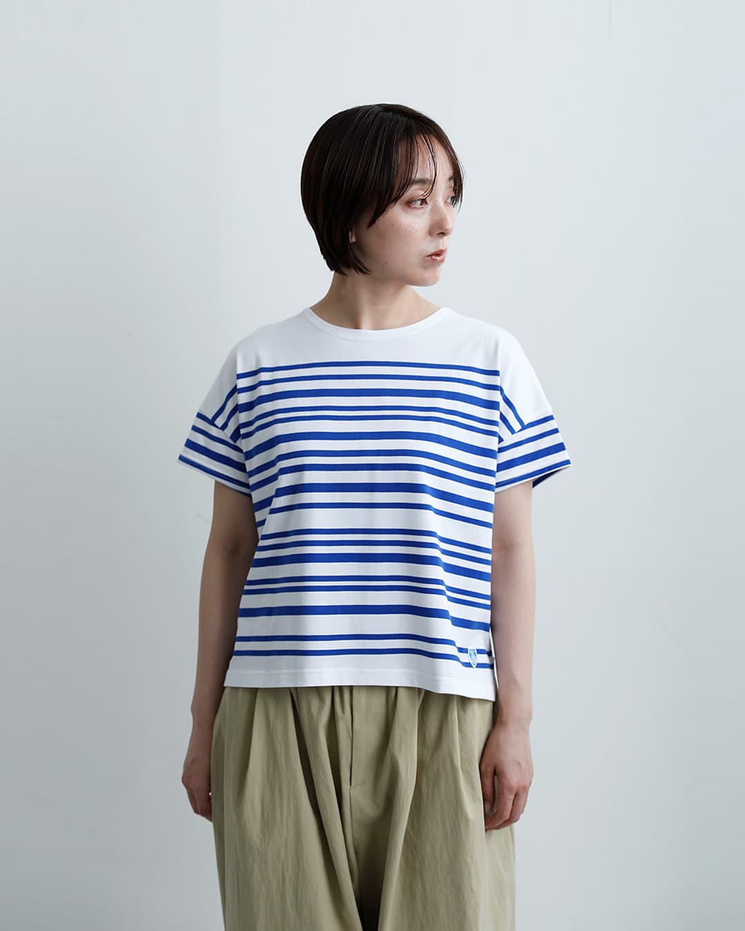 ORCIVAL40/2ジャージー ボートネック ショートスリーブ プルオーバー or-c0335lob