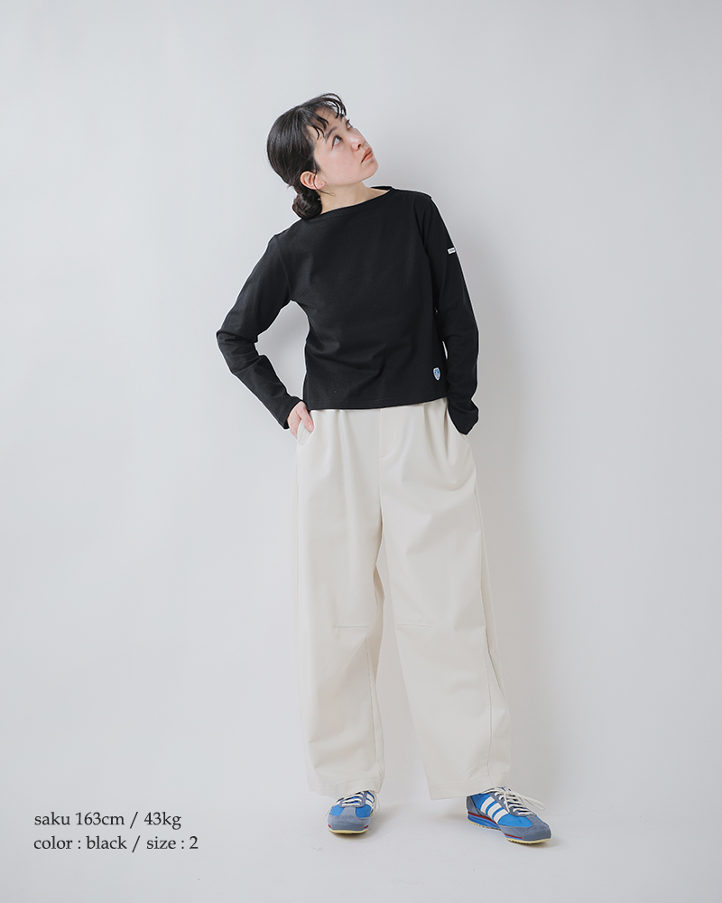 ORCIVAL(オーチバル・オーシバル)40/2ジャージー ボートネック ロングスリーブ プルオーバー or-c0414bfj-26ss