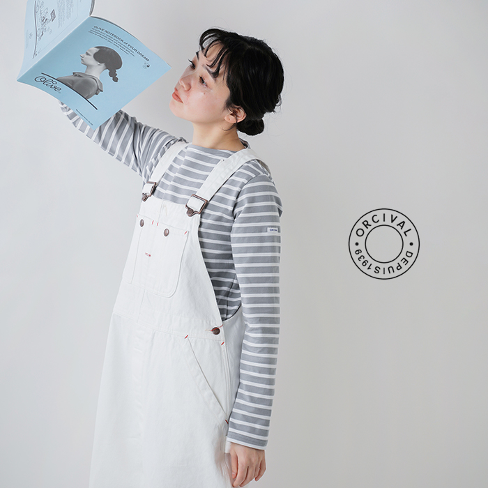 ORCIVAL(オーチバル・オーシバル)40/2ジャージー ボートネック ロングスリーブ プルオーバー or-c0414bfj-26ss