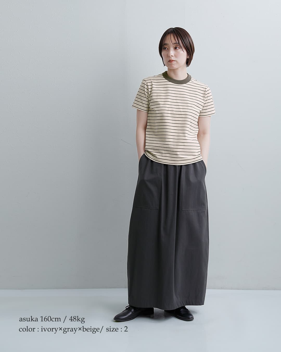 ORCIVALストレッチ クルーネック ショートスリーブ プルオーバー or-c0415ccf-26ss