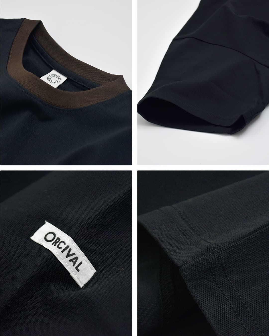 ORCIVALコットン天竺 クルーネック 半袖Tシャツ or-c0518msd