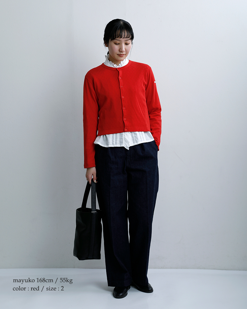 ORCIVAL(オーチバル・オーシバル)パターンメッシュクルーネックカーディガンor-c0526owe