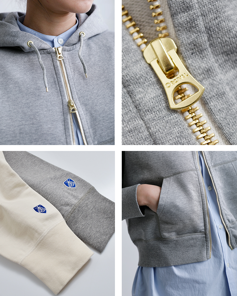 ORCIVAL(オーチバル・オーシバル)ドライライトフレンチテリージップパーカーor-c0531fwz