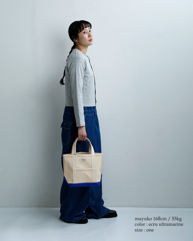 ORCIVAL(オーチバル・オーシバル)ヘビーキャンバス配色トートバッグスモールor-h0285kwc-bi