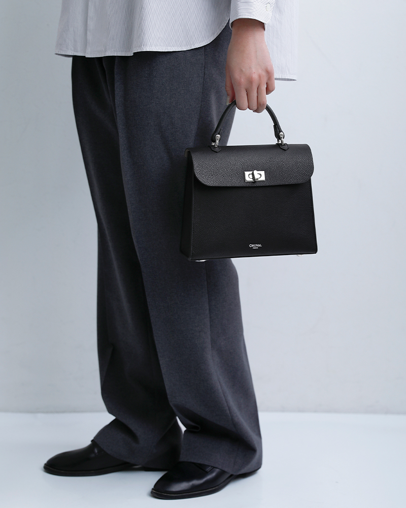 ORCIVALダブルフェイスレザー ハンドバッグ or-h0385dft