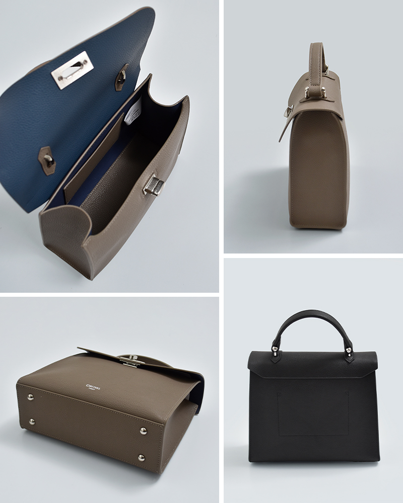 ORCIVALダブルフェイスレザー ハンドバッグ or-h0385dft