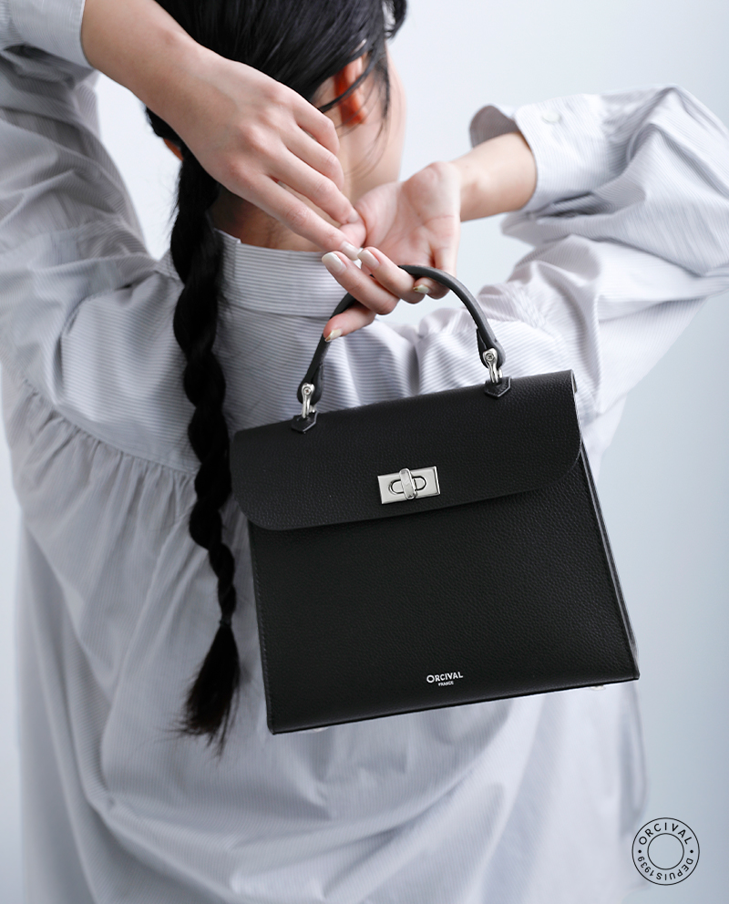 ORCIVALダブルフェイスレザー ハンドバッグ or-h0385dft
