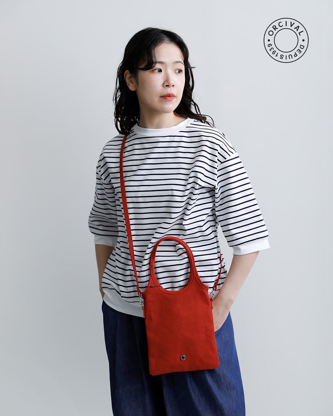 ORCIVALコットン キャンバス 2way ショルダーバッグ or-h0387lcs