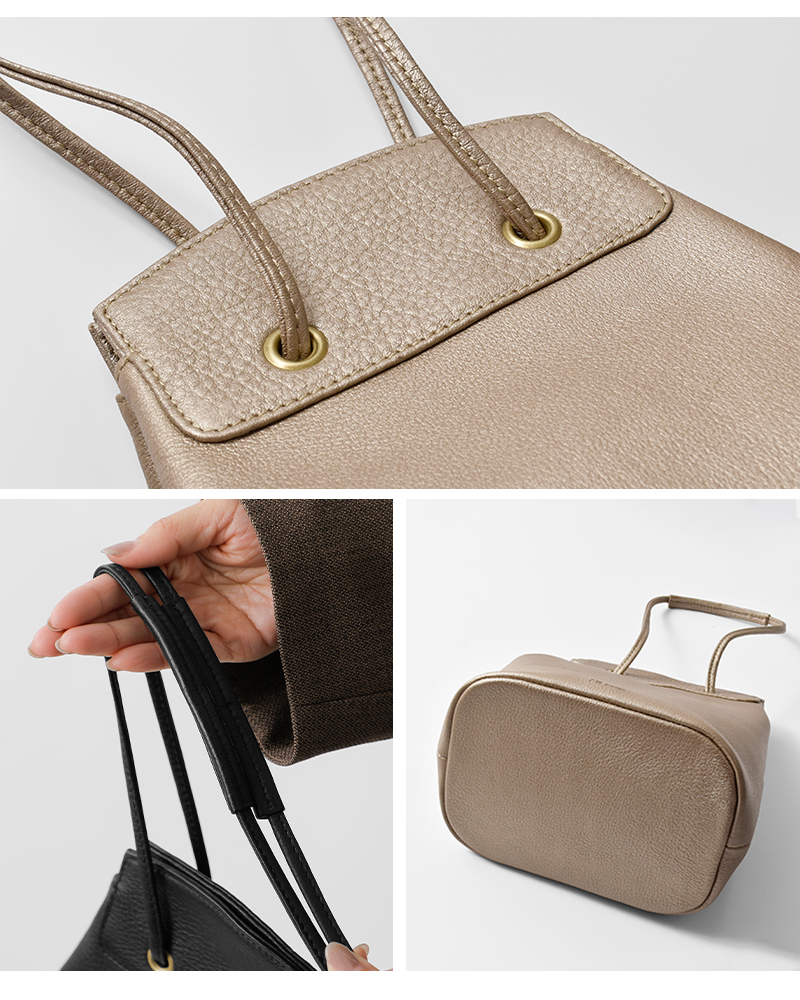 mononogu(モノノグ)カウレザー2wayドローストリングバケットミニバッグow2-ss