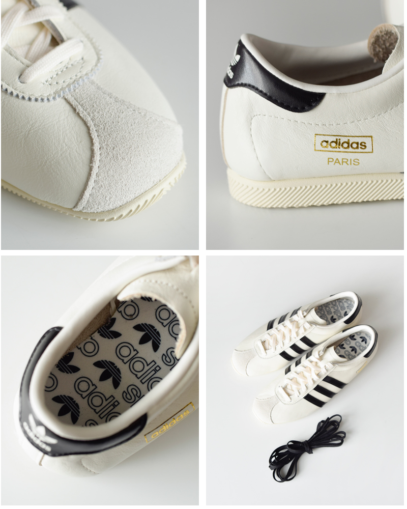 adidas Originalsスムースレザー ローテク クラシック スニーカー PARIS W paris-w