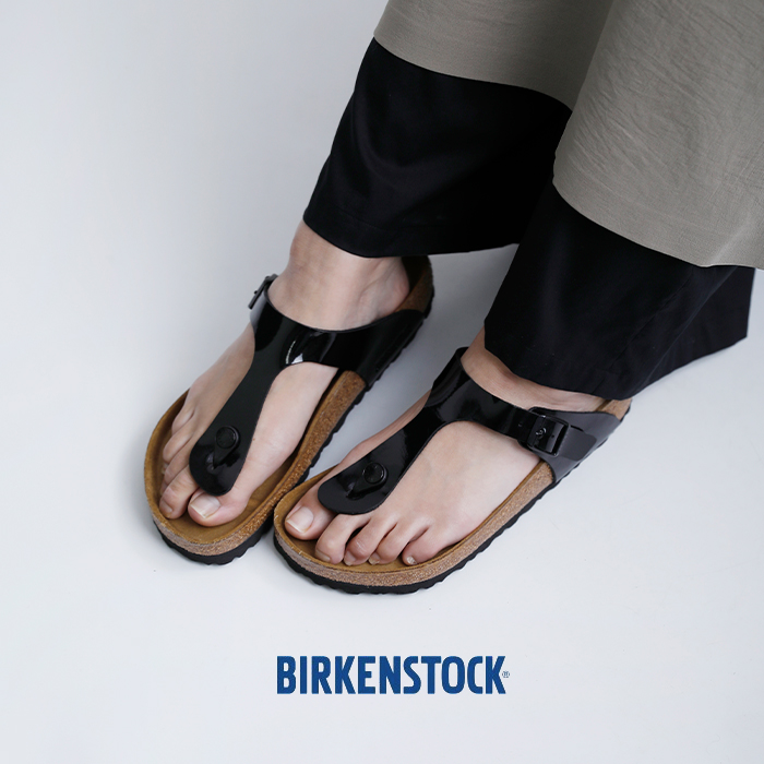 BIRKENSTOCK(ビルケンシュトック)ギゼ ビルコフロー パテントレザー トング サンダル GIZEH gizeh-patent-same1