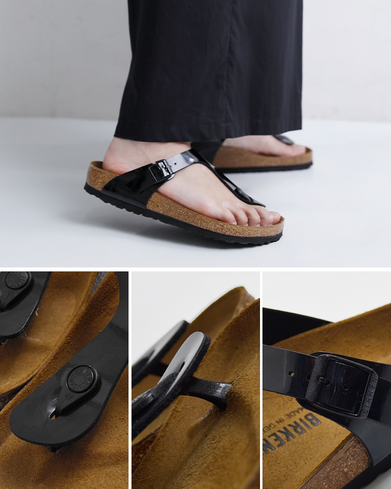 BIRKENSTOCK(ビルケンシュトック)ギゼ ビルコフロー パテントレザー トング サンダル GIZEH gizeh-patent-same1