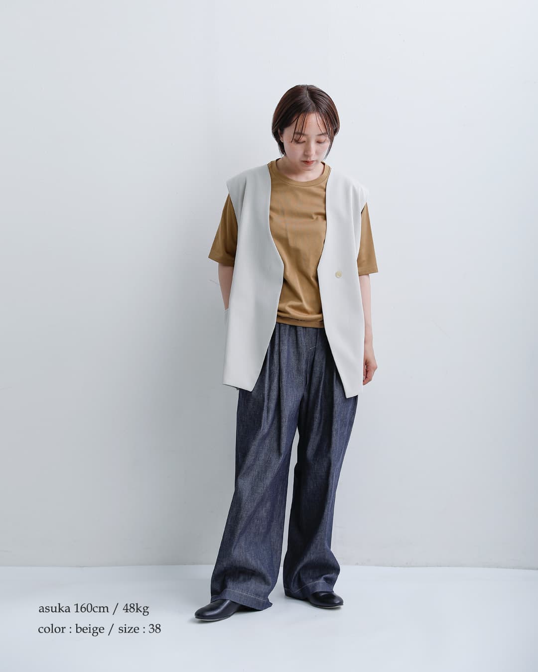 NOUVELLES DU PARADIS(ヌーベル ドゥ パラディ)aranciato別注 50/2ソフト天竺 コットン 5分袖 プルオーバー pc21112a