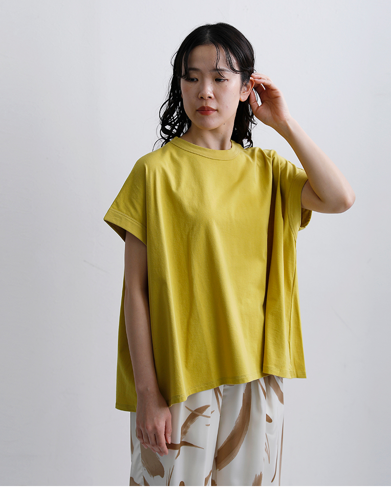 NOUVELLES DU PARADISトロワ天竺 フレンチ ワイド Tシャツ pc21201a