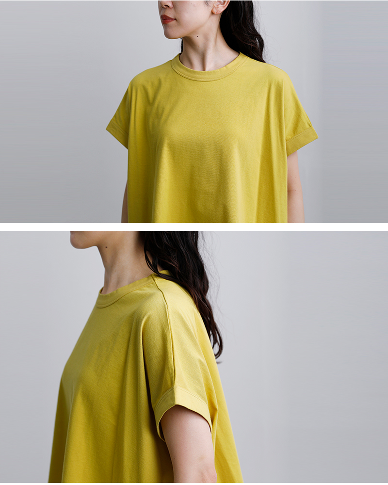 NOUVELLES DU PARADISトロワ天竺 フレンチ ワイド Tシャツ pc21201a