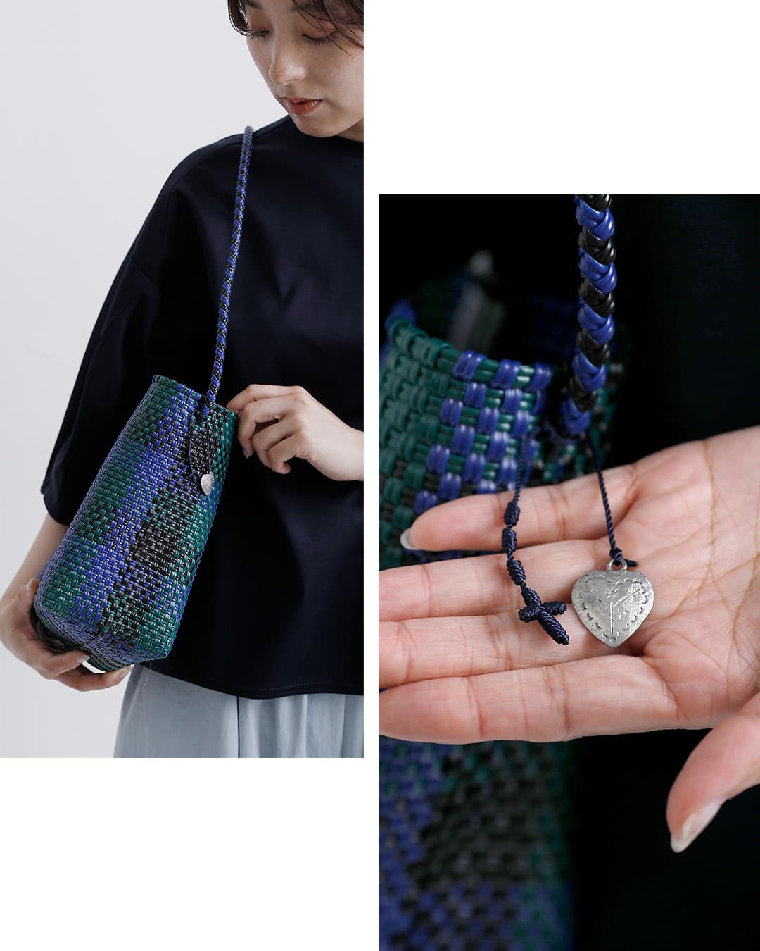 OJO DE MEXチェック カゴ トートバッグ “Plastico Cago Tote Shoulder” pct-shoulder