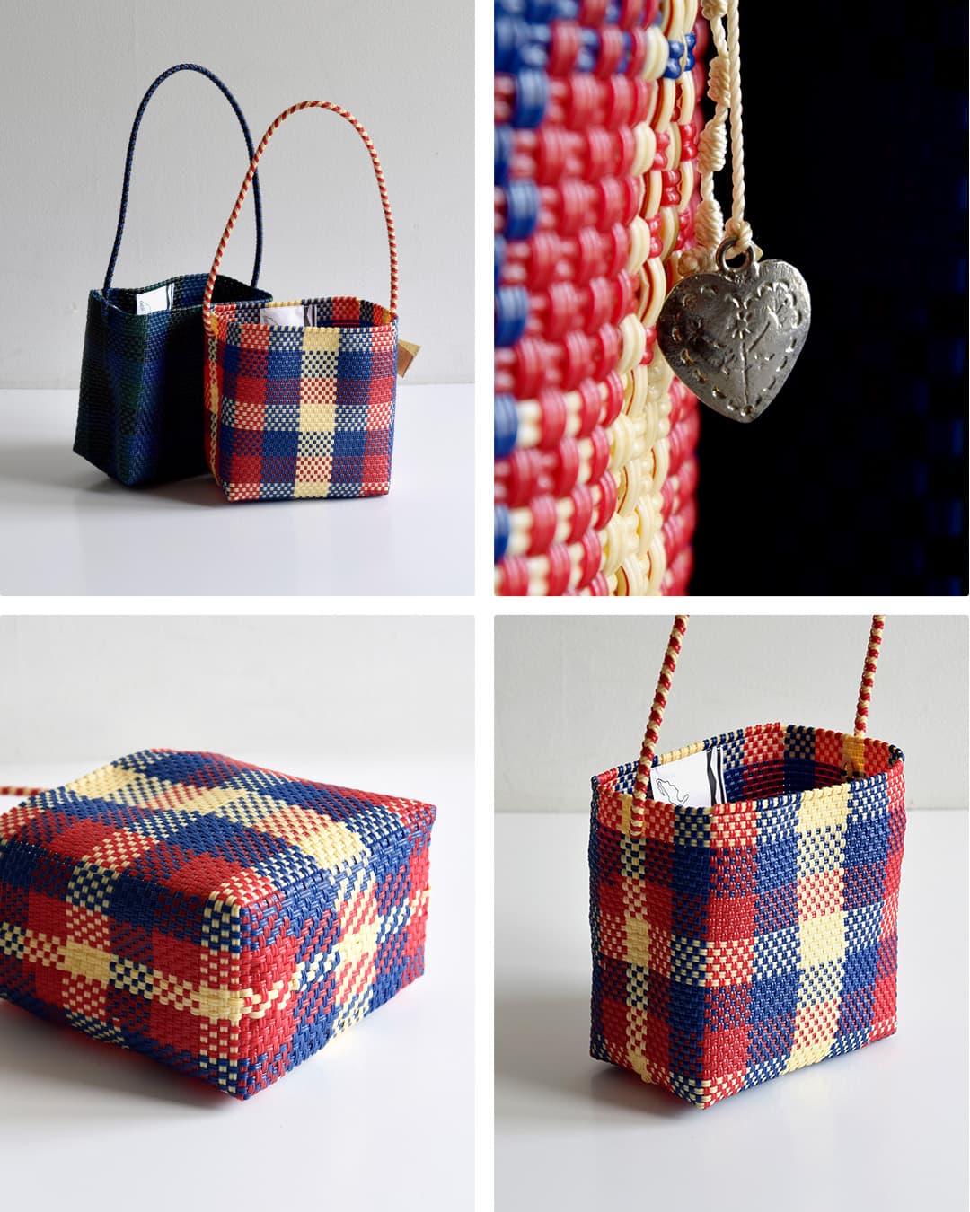 OJO DE MEXチェック カゴ トートバッグ “Plastico Cago Tote Shoulder” pct-shoulder