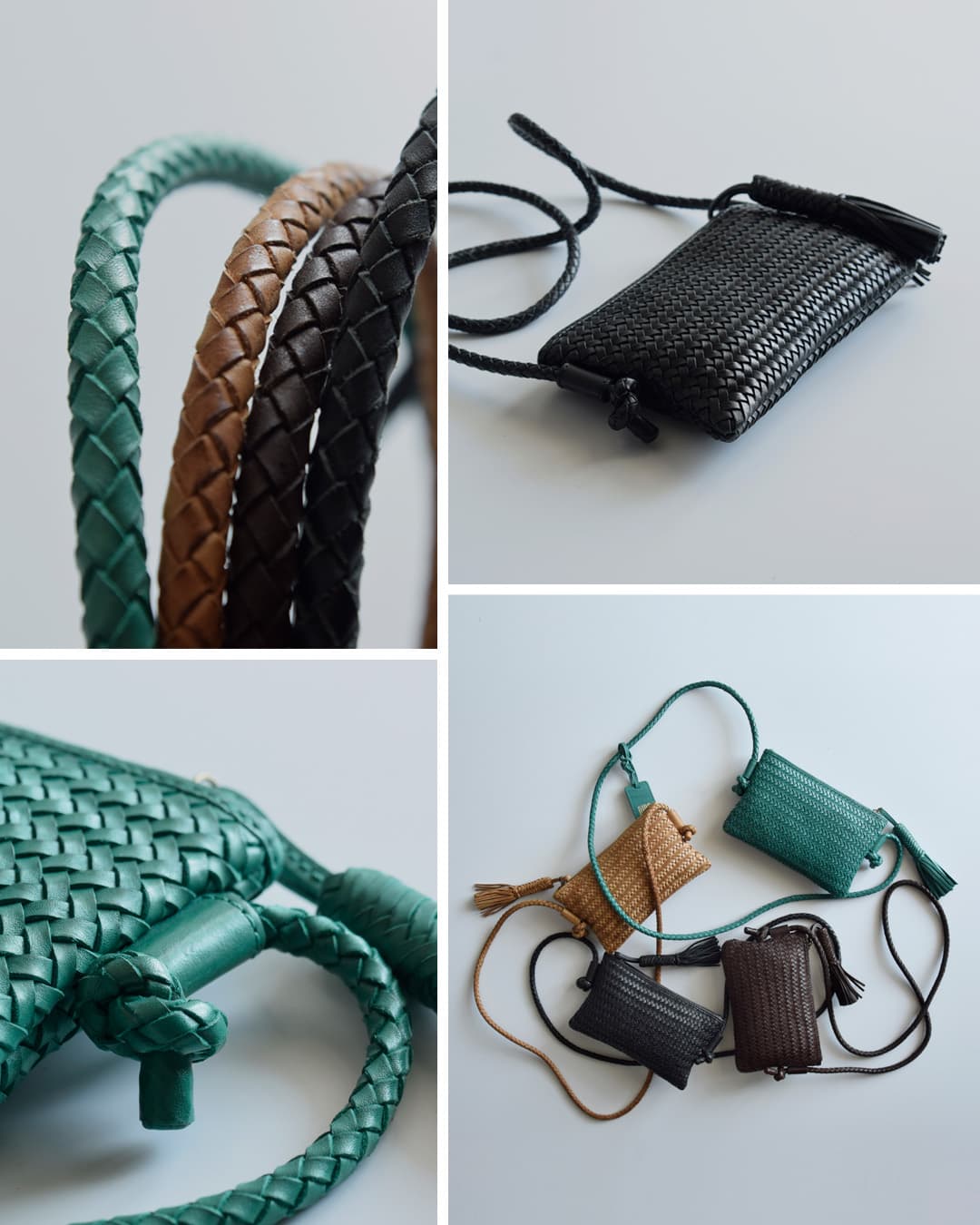 BIBA(ビバ)ウォッシュド カウレザー ハンドブレイド ミニクロスバッグ “PERKINS” per15l