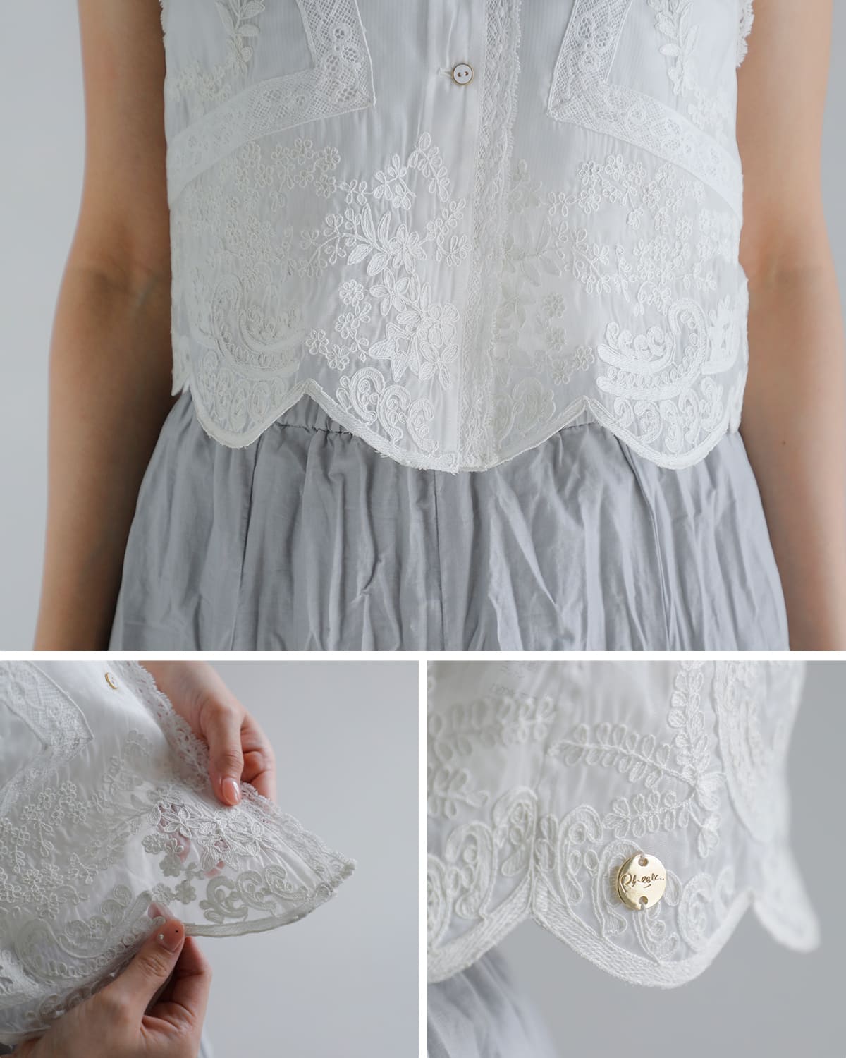 Pheeta(フィータ)レースベスト “Maria” ph015c-12