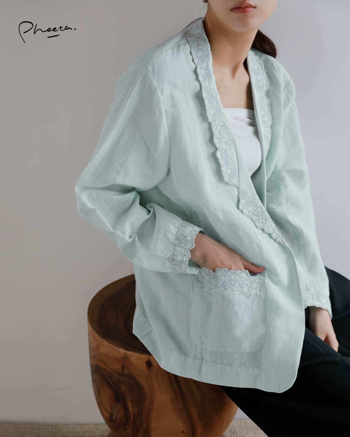 Pheeta(フィータ)コットン リネン ジャケット “Stella”ph015c-31