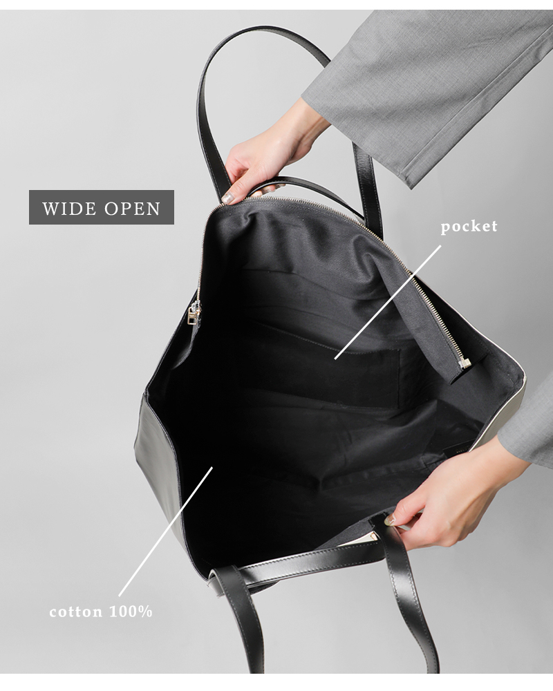 CAHU カウ プラティーク バイカラー 2way トートバッグ M “Pratique