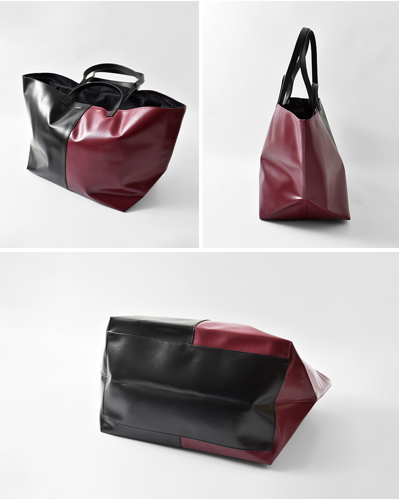 CAHU カウ プラティーク バイカラー 2way トートバッグ M “Pratique