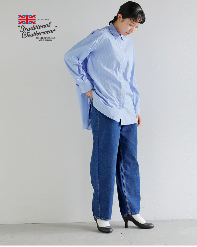 Traditional Weatherwear(トラディショナルウェザーウェア)カービーシルエットユニオンスラックデニムパンツ“UNIONSLACKS303D”l261cifpt0309ei-ej