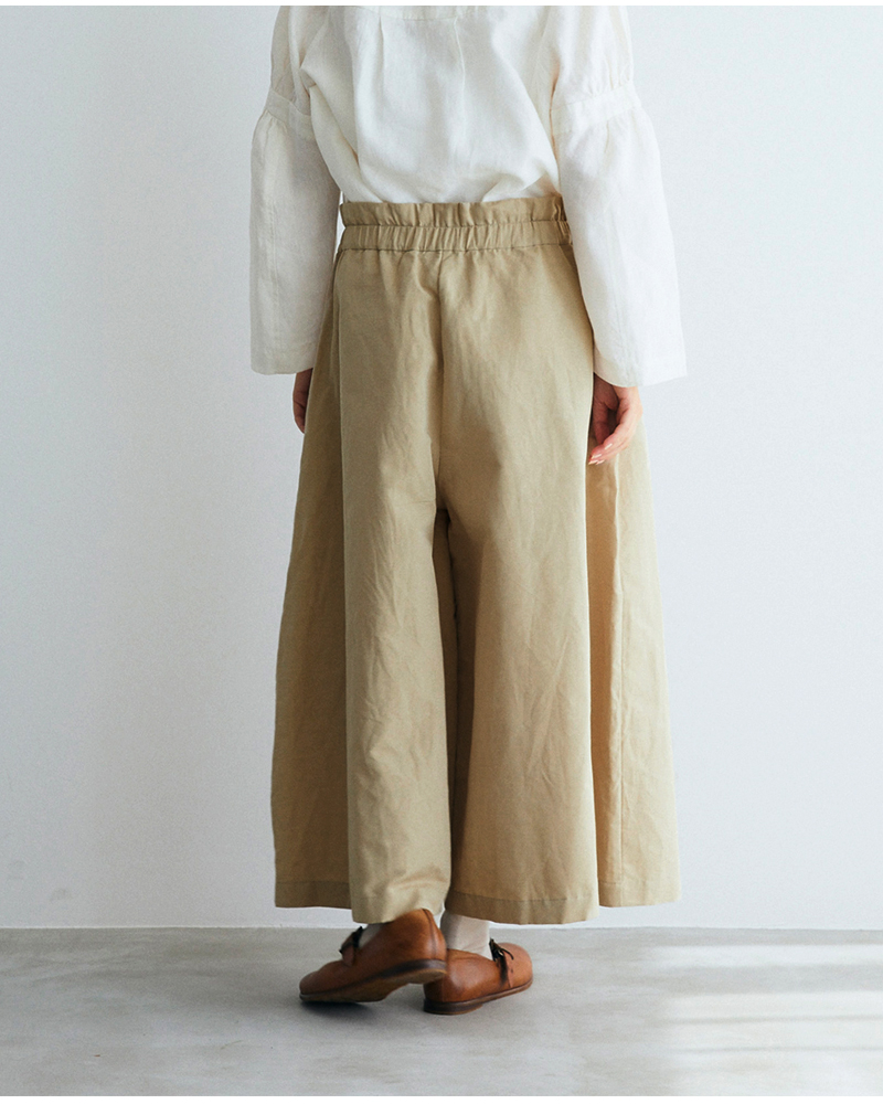 MAGALI(マガリ)ハイカウントコットンリネンコクーンパンツpt66