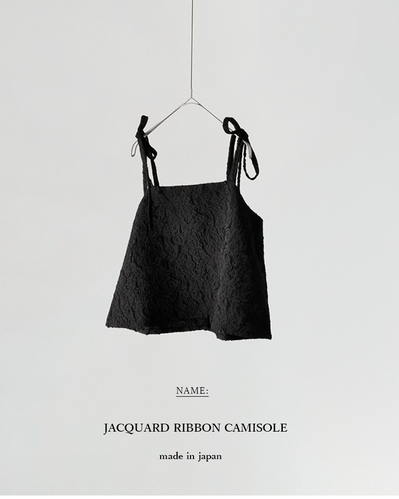 ROBE de PEAU2way ジャガード リボン キャミソール “JACQUARD RIBBON CAMISOLE” r335