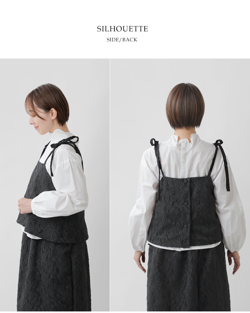 ROBE de PEAU2way ジャガード リボン キャミソール “JACQUARD RIBBON CAMISOLE” r335