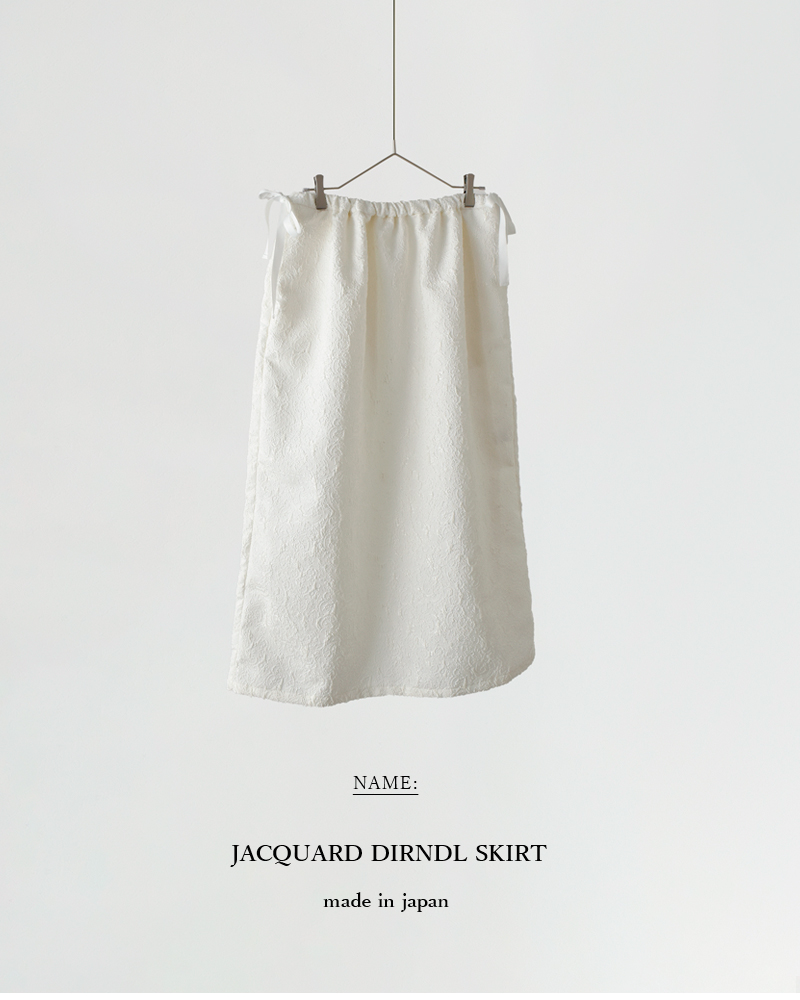 ROBE de PEAUジャガード ダーンドルスカート “JACQUARD DIRNDL SKIRT” r336