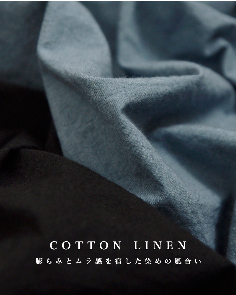 ROBE de PEAU(ローブデポー)コットンリネンタックワンピース“TUCKEDONEPIECE”r342