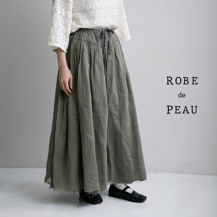 ROBE de PEAU(ローブデポー)コットンオーガンジーリメイクスカート“ORGANDYREMAKESKIRT”r359