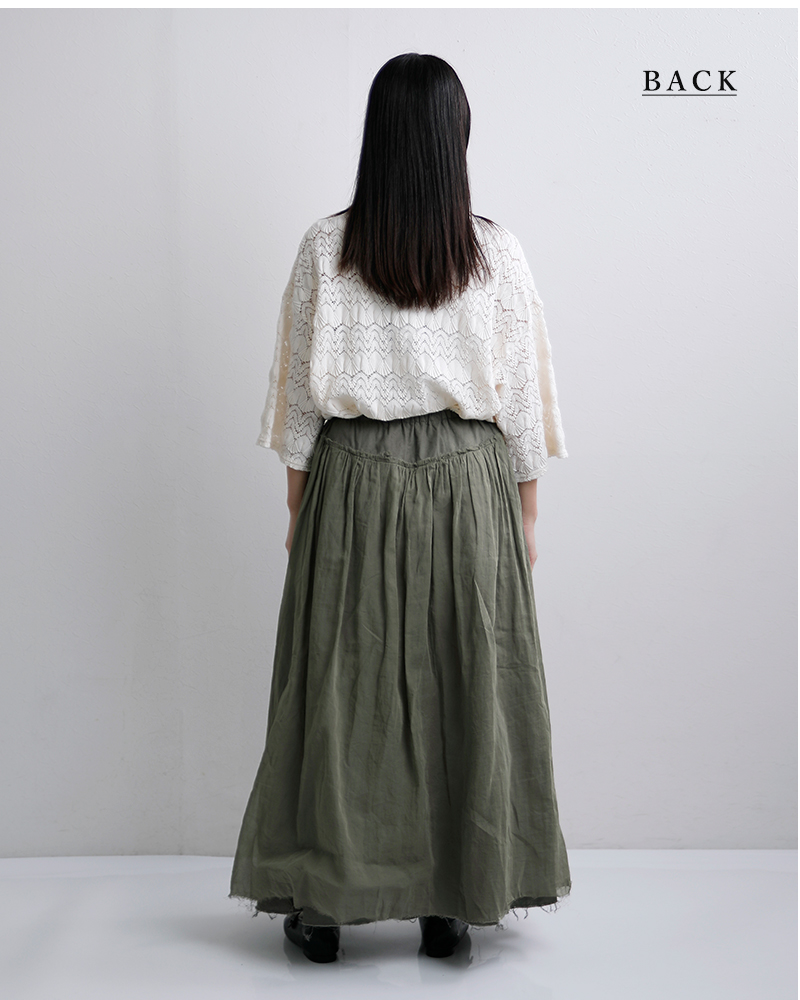ROBE de PEAU(ローブデポー)コットンオーガンジーリメイクスカート“ORGANDYREMAKESKIRT”r359