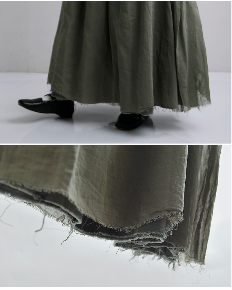 ROBE de PEAU(ローブデポー)コットンオーガンジーリメイクスカート“ORGANDYREMAKESKIRT”r359