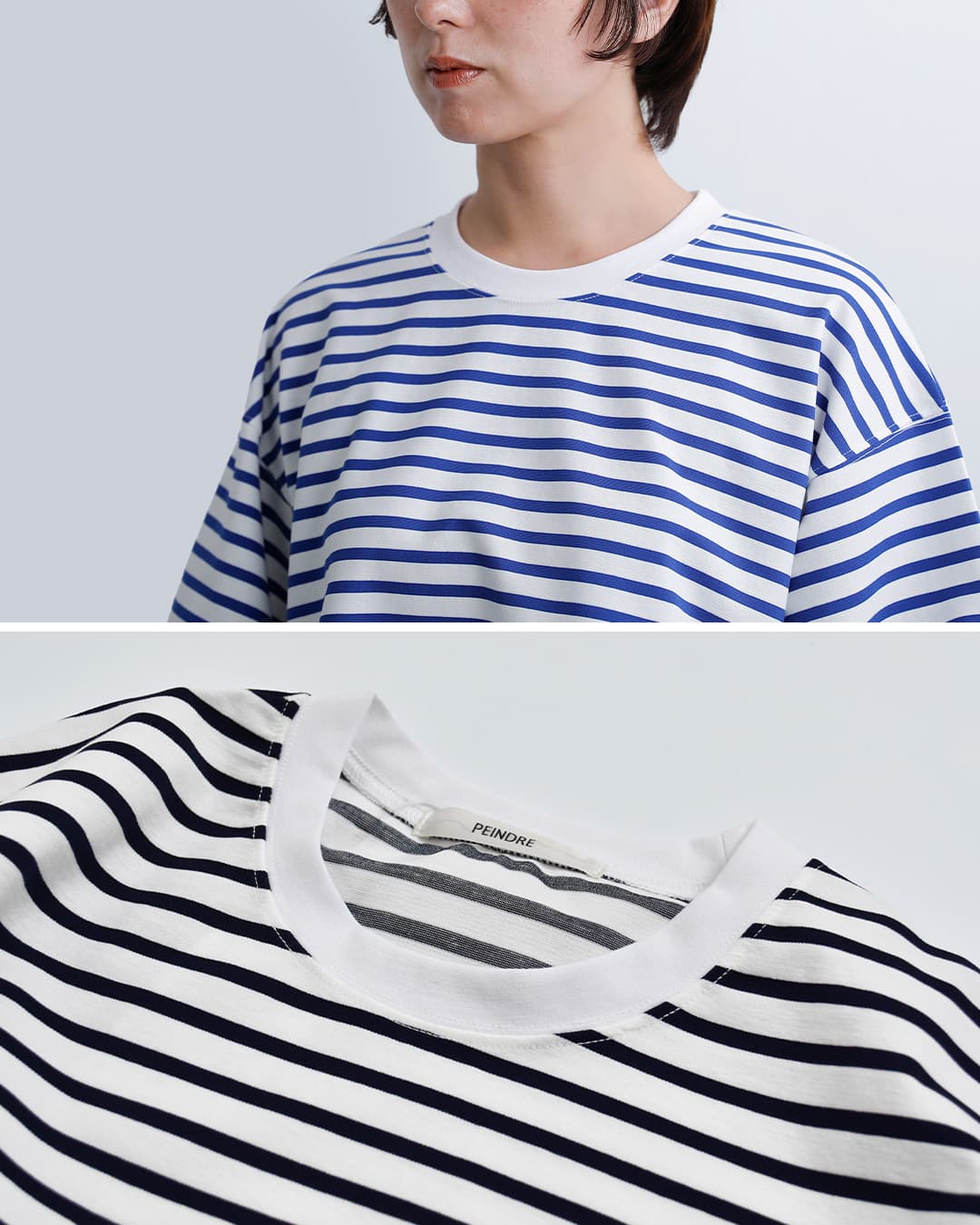 peindreボーダー Tシャツ re-2194
