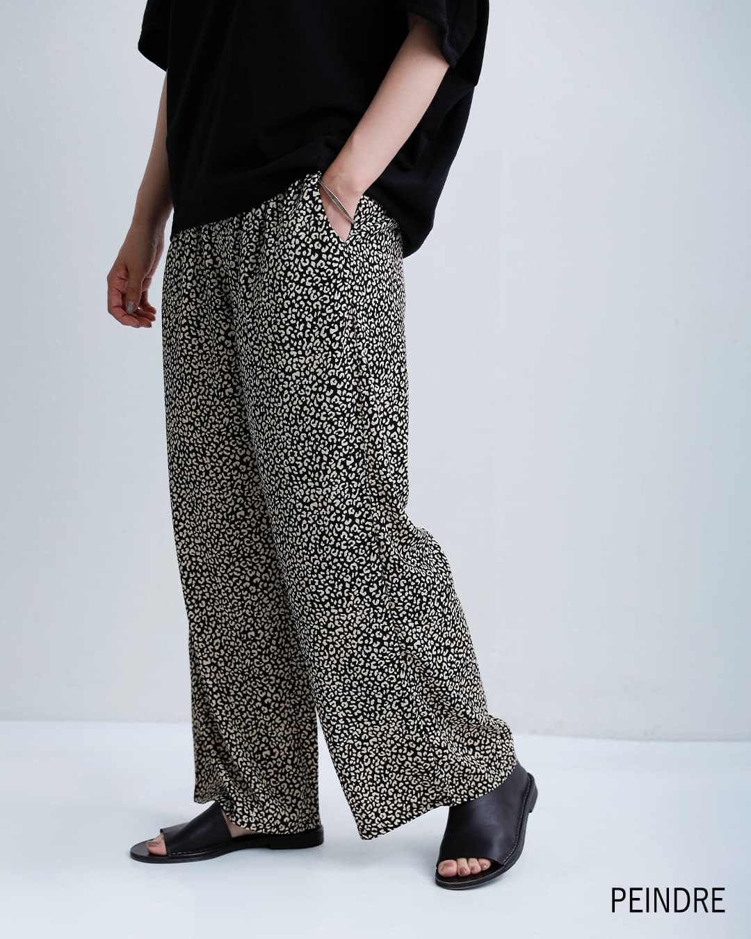 NEW]peindre パンドル レオパード パンツ re-2212 レディース 【サイズ